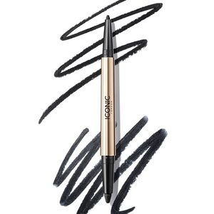 MIDNIGHT BLACK Smokey Eye Duo Dual-Ended Kajal Eyeliner NEW UNUSED BOXED